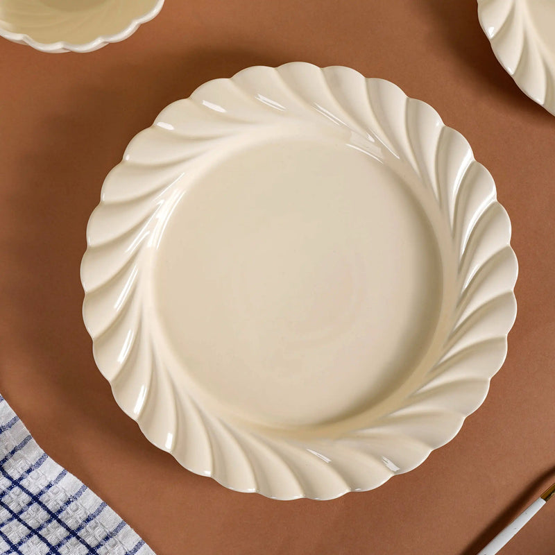 Swirl 22 Piece Dinner Set For 6 Off-White