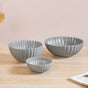 Grey Scalloped 22 Piece Dinner Set For 6