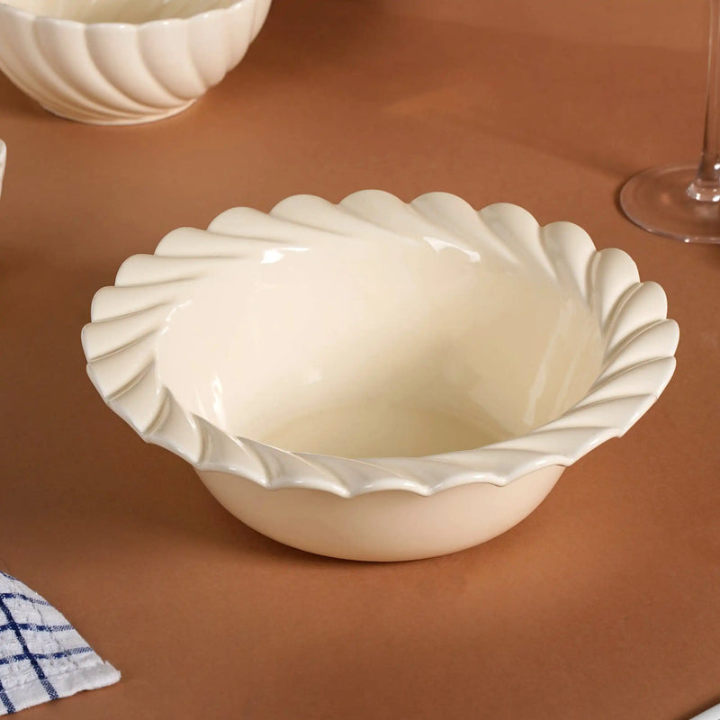 Swirl 22 Piece Dinner Set For 6 Off-White