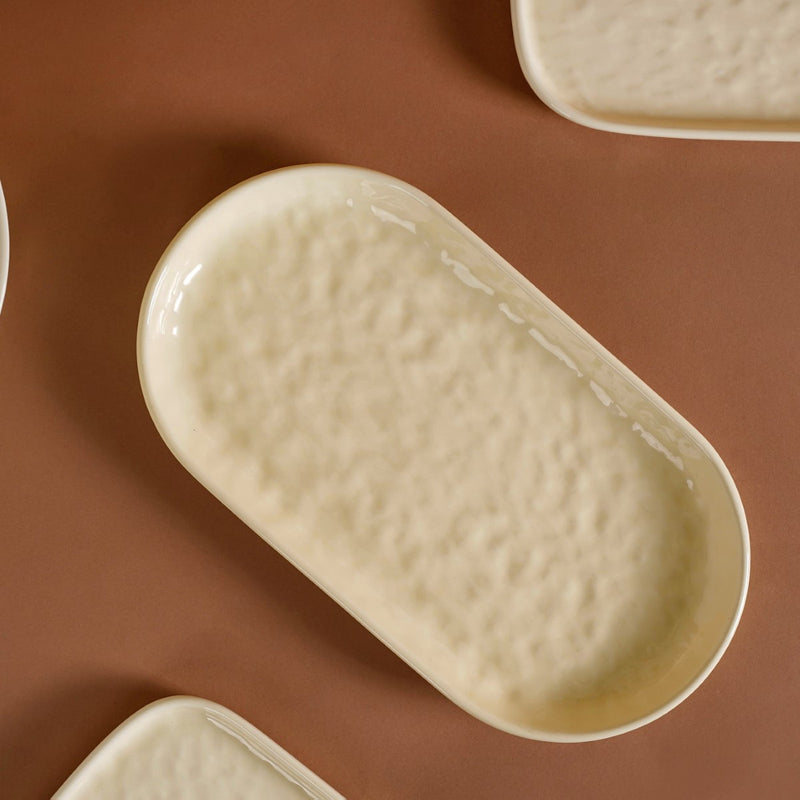 Vanilla White 27-Piece Ceramic Dinnerware Set For 6