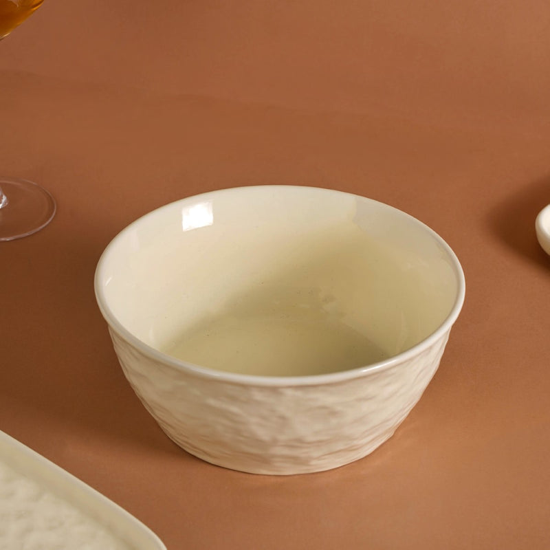 Vanilla White 27-Piece Ceramic Dinnerware Set For 6