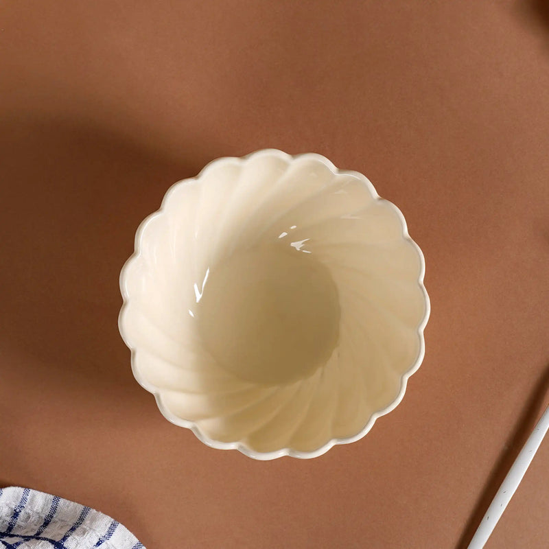 Swirl 22 Piece Dinner Set For 6 Off-White