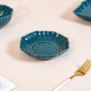 Luxe Moroccan 28-Piece Ceramic Dinnerware For 6 Dark Green