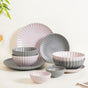 Scalloped 22 Piece Dinner Set For 6