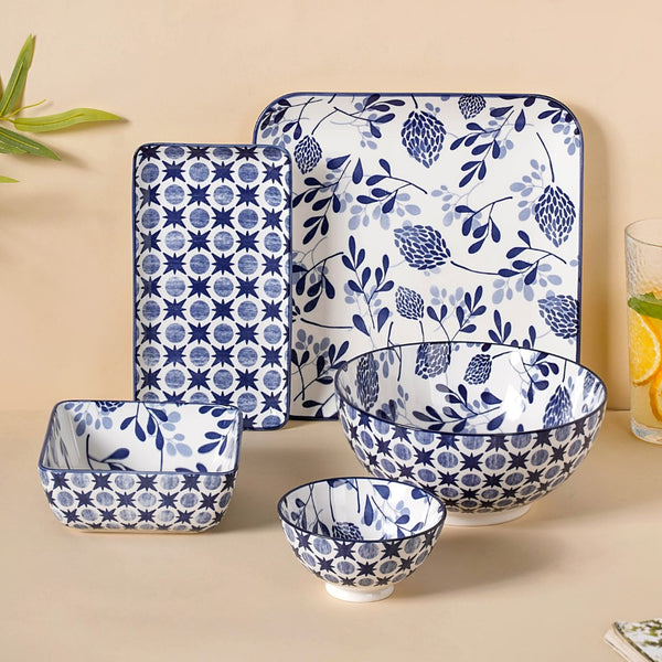 Blue 26 Piece Dinnerware Set For 6