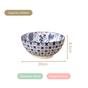 Blue Blossom Serving Bowl Set Of 2 1650ml - Snack bowls, ceramic bowls, serving bowls, soup bowls, snack bowl set