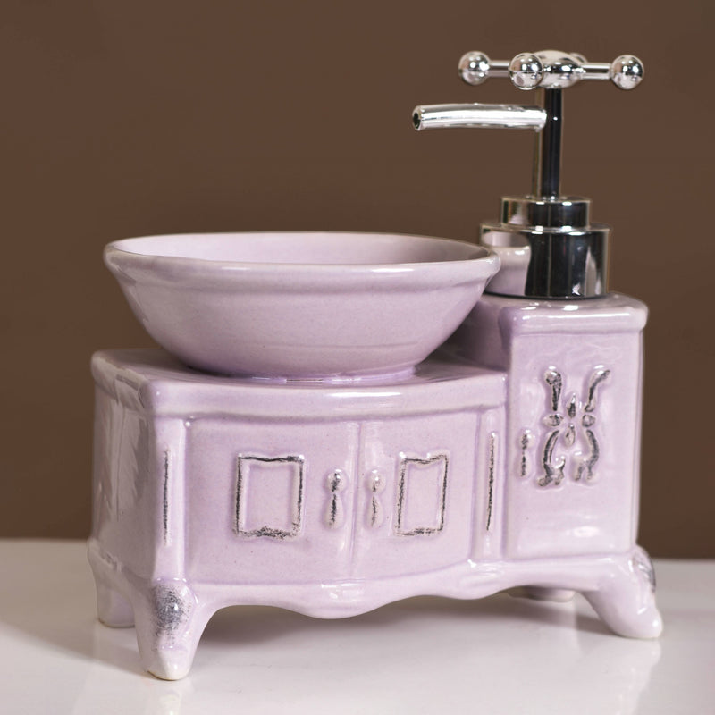 Lavender Sink Shaped Soap Dispenser