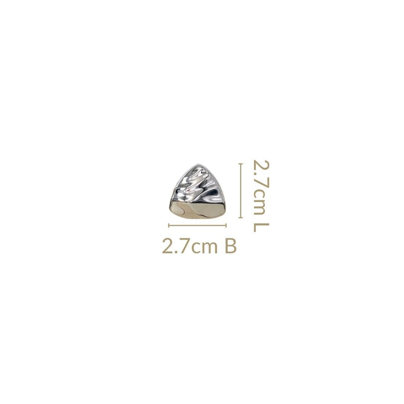 Distressed Metal Silver Studs