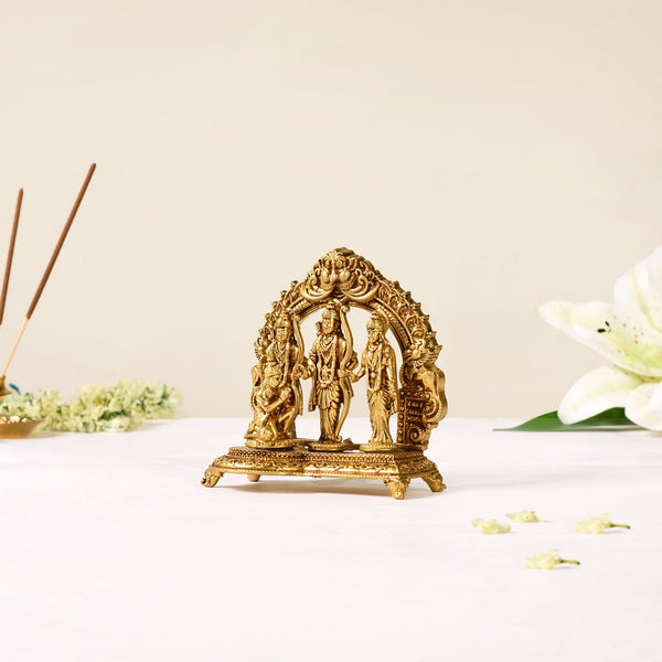 Pure Brass Ram Darbar Brass Statue 10cm