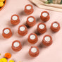 Terracotta Matki Engraved Diyas With Wax Set Of 24