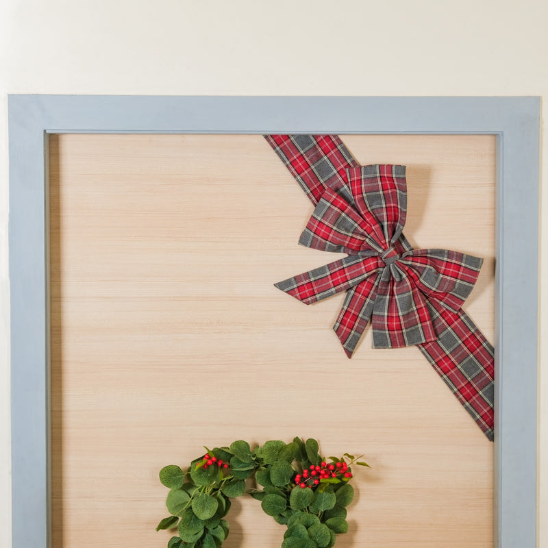 Gift Bow Festive Door Decor - Gift Bow Door Decor, Festive Door Decoration, Holiday Gift Bow Decor, Festive Bow Ornament