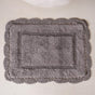 Set Of 3 Crochet Bordered Cotton Floor Mats 29x21 Inch