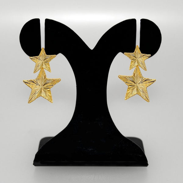 Double Star Dangle Earrings