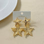 Double Star Dangle Earrings