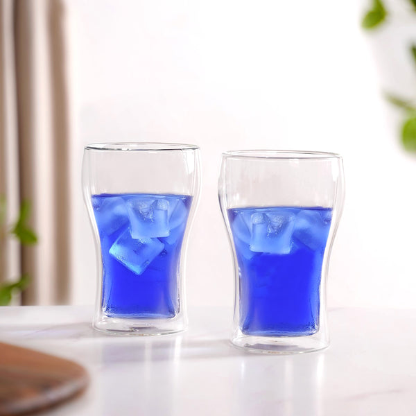 Double Wall Beer Glass Set Of 2 350ml