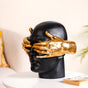 Symbolic Face Showpiece Black And Gold