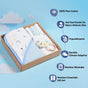 Dreamy Baby Gift Hamper With Swaddle Towel Napkin Rattle Set Of 6