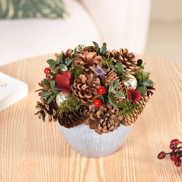 Holiday Delight Decorative Flower Pot