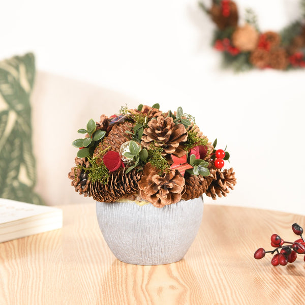 Holiday Delight Decorative Flower Pot