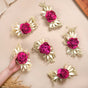 Magenta Riddim Dried Flower Set Of 6