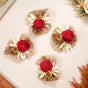 Set of 6 Decorative Dried Flowers With Jute Backing