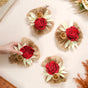 Set of 6 Decorative Dried Flowers With Jute Backing