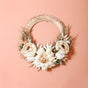 Eco-Friendly Autumn Wreath With Dried Flowers