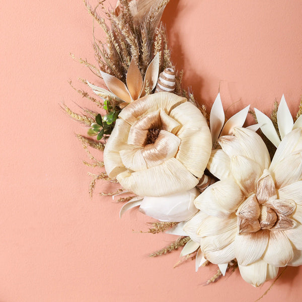 Eco-Friendly Wreath With Dried Flowers