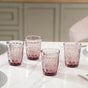 Embossed Crystal Drinkware Set of 4