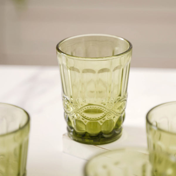 Green Water Cup Set of 4 Online - Premium Tumbler | Nestasia