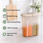 Dual Compartment Airtight Food Storage Container 2500ml