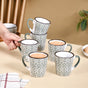 Baroque Tea Cup Set Of 6 Sage Green 250ml