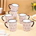 Kaleido Ceramic Tea Cup Set Of 6 Taupe 250ml