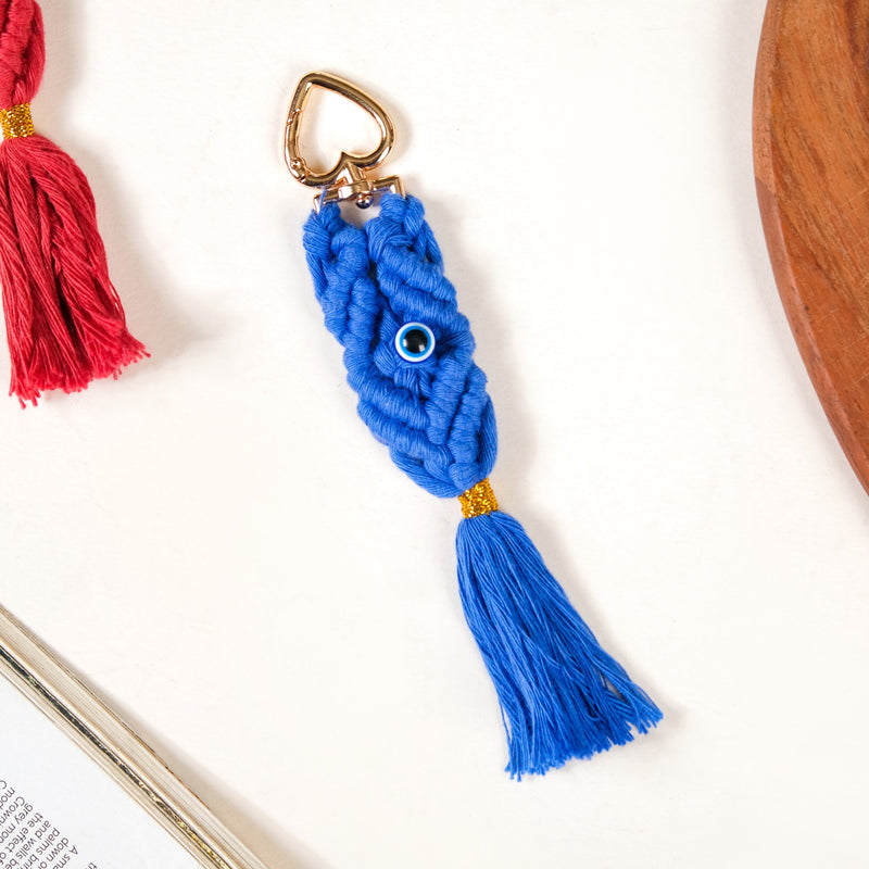 Macrame Evil Eye Keychain Set Of 4