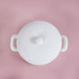 Mini Ceramic Casserole Dish With Lid White