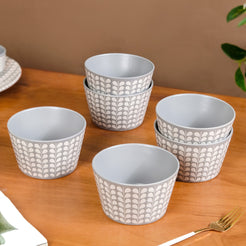 Robinia Ceramic Snack Bowl Set Of 6 600ml