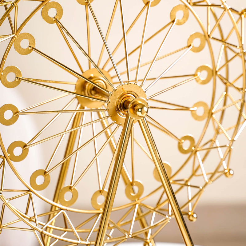 Miniature Rotating Ferris Wheel Metal Showpiece