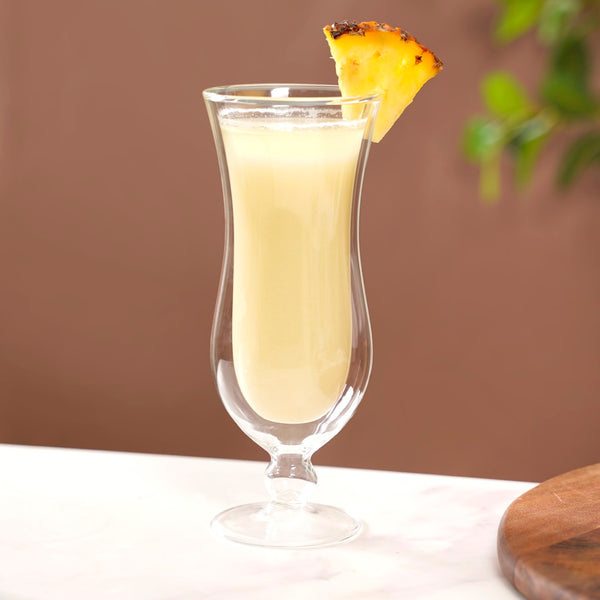 Pina Colada Double Wall Stem Glass Set Of 2 400ml