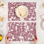 Dusty Mauve Cotton Placemat Set Of 6