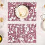 Dusty Mauve Cotton Placemat Set Of 6
