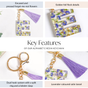 Eternal Bloom E Keychain With Tassel