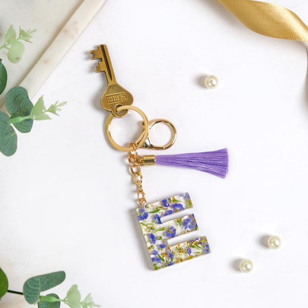 Eternal Bloom E Keychain With Tassel