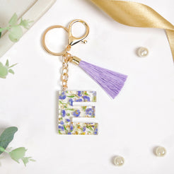 Eternal Bloom E Keychain With Tassel