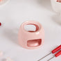 Pink Ceramic Fondue Set With 2 Dipping Skewers And Tealight Holder