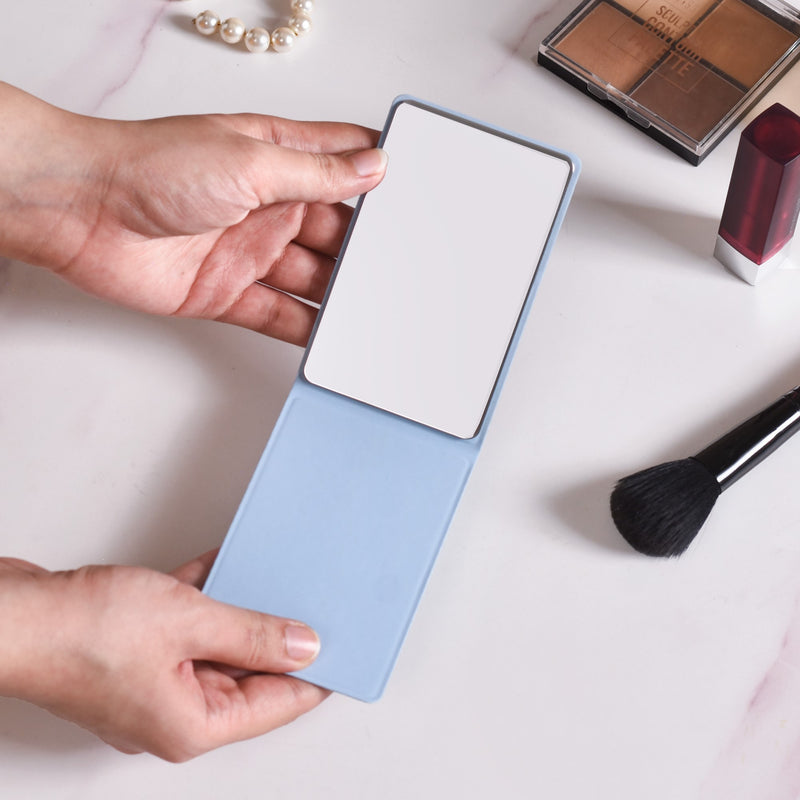Elegant Compact Mirror Sky Blue - Elegant Compact Mirror, Sky Blue Mirror, Stylish Compact Mirror, Blue Compact Mirror, Decorative Mirror