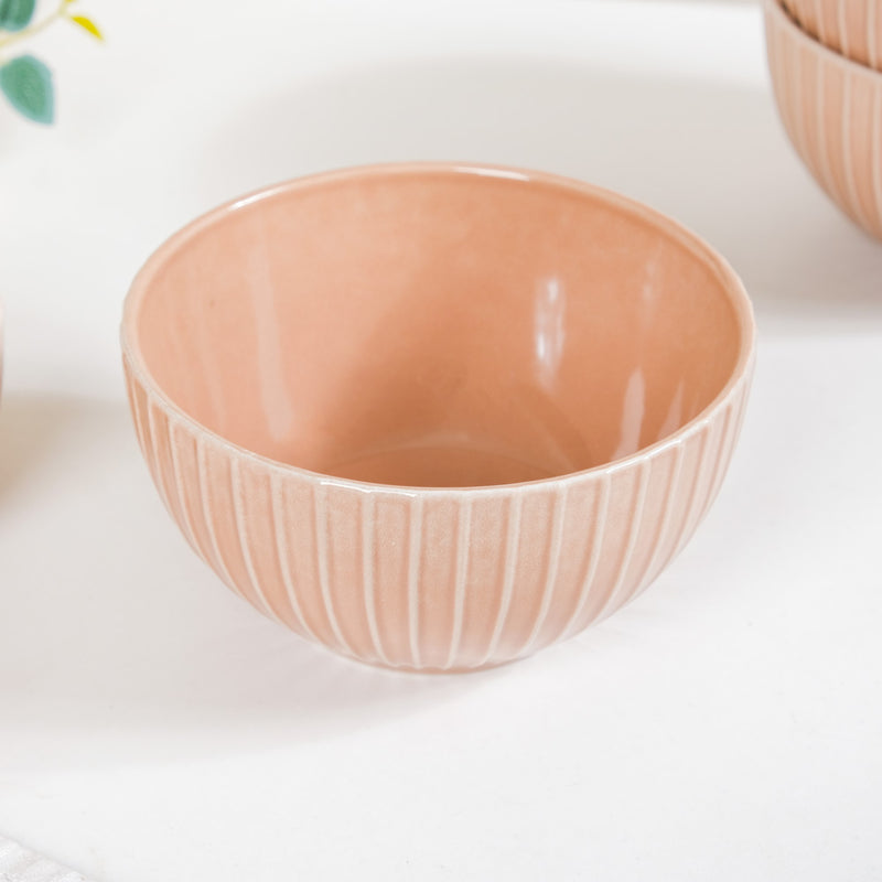 Costola Snack Bowls Set Of 4 Beige 650ml