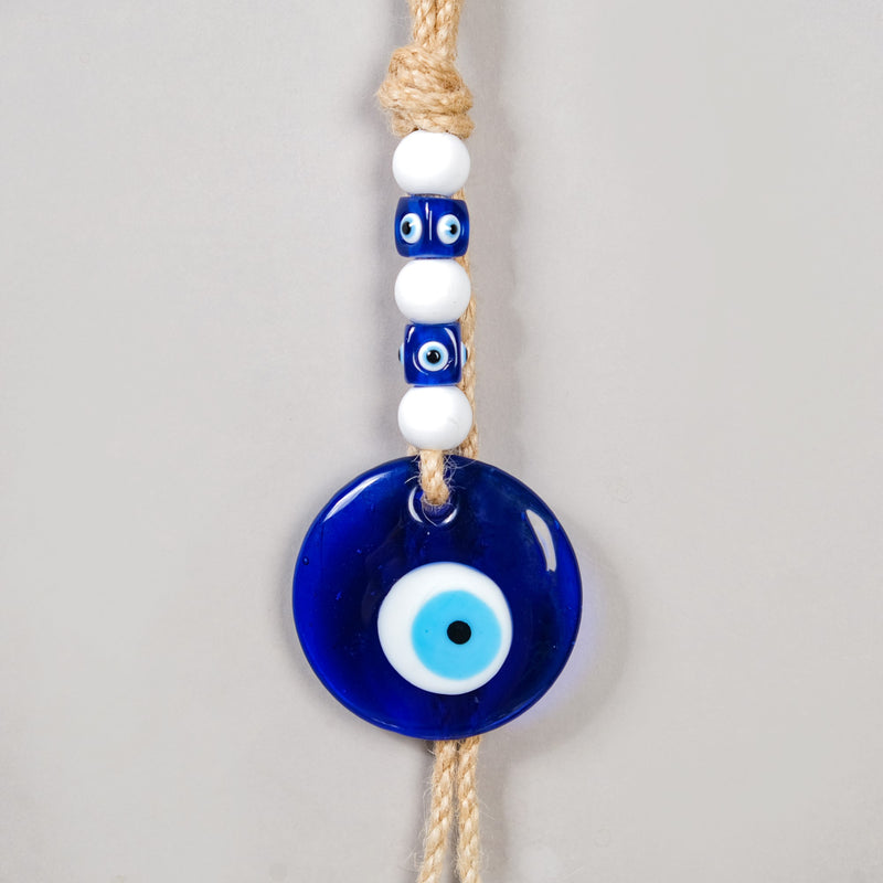Evil Eye Wall Hanging With Beads For Home Decor- Evil eye wall decor, artistic wall hangings, home wall art, evil eye home accents