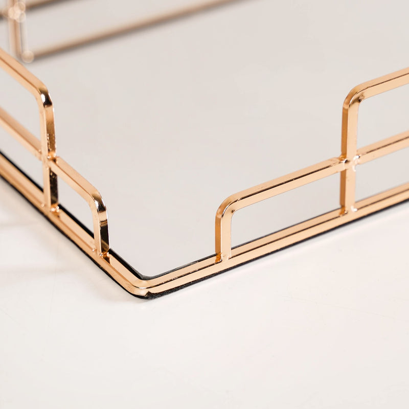 Rectangular Minimalist Mirror Decorative Tray