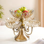 Multilayer Decorative Glass Bowls With Stand