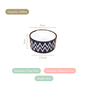 Oscilla Ceramic Small Bowl Set Of 4 Navy 200ml